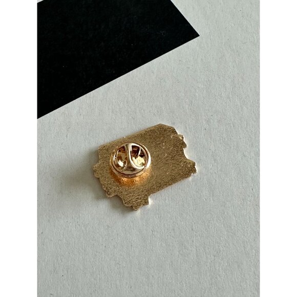 FEMINIST AGENDA Book Enamel Lapel Pin NEW - Picture 3 of 3